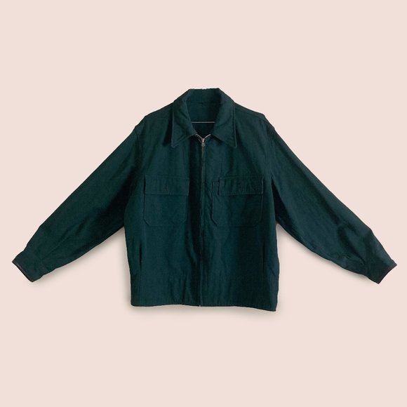 VINTAGE WOOL WORKWEAR JACKET - Picture 1 of 2